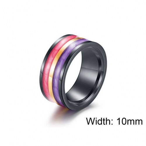 BaiChuan Wholesale Stainless Steel 316L Multi-Color Rings NO.#SJ12R0217HJL