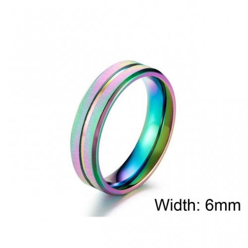 BaiChuan Wholesale Stainless Steel 316L Multi-Color Rings NO.#SJ12R0136LD