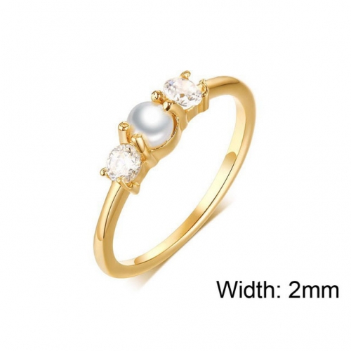 Wholesale Stainless Steel 316L Pearl Rings NO.#SJ11R0186HJC