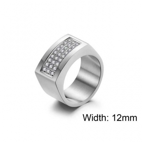 Wholesale Stainless Steel 316L Small CZ Rings NO.#SJ12R0009HOC