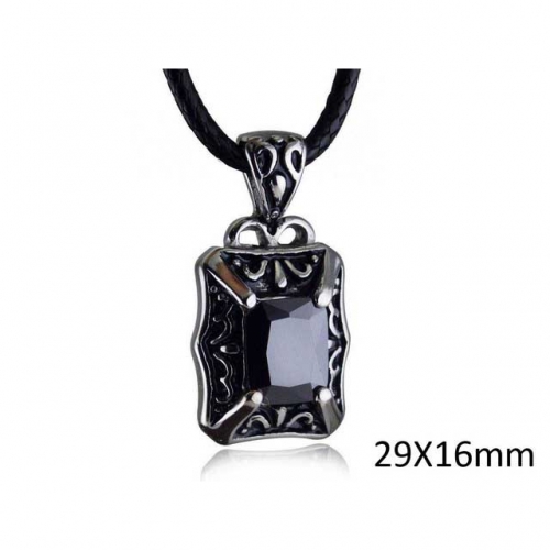 Wholesale Stainless Steel 316L CZ Pendants Without Chain NO.#SJ33P054