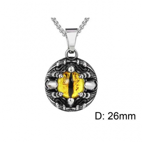 Wholesale Stainless Steel 316L Evil Eye Pendants Without Chain NO.#SJ15P030
