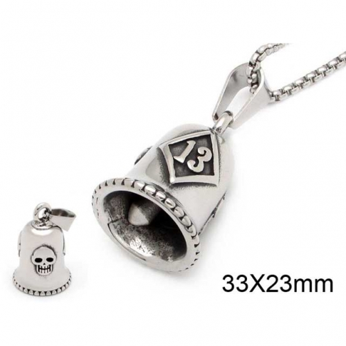 BC Wholesale Stainless Steel 316L Skull Pendants Without Chain NO.#SJ29P016
