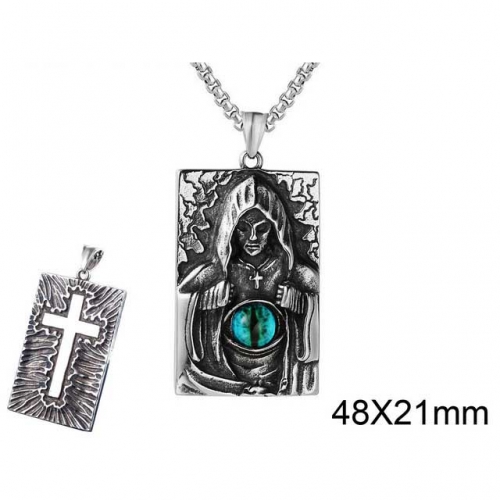 Wholesale Stainless Steel 316L Evil Eye Pendants Without Chain NO.#SJ15P052