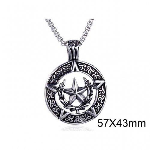 BC Wholesale Stainless Steel 316L Star Pendants Without Chain NO.#SJ9P017