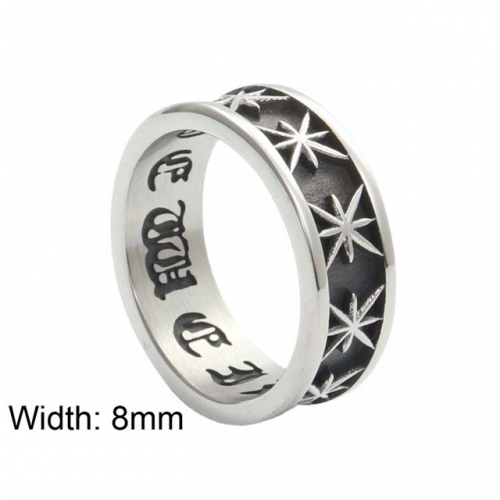BC Wholesale Stainless Steel 316L Star Rings NO.#SJ6R254