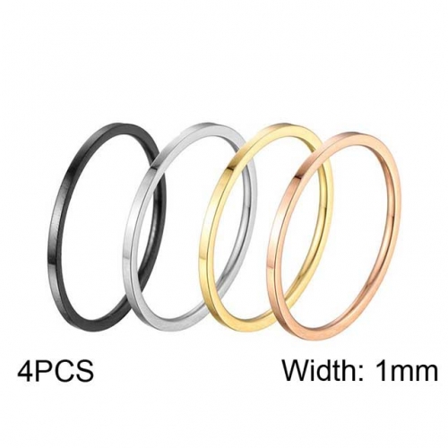 Wholesale Stainless Steel 316L Stack Ring Set NO.#SJ30R013