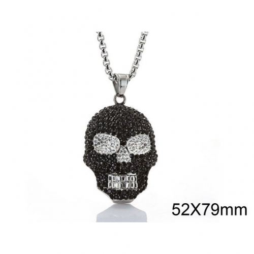 BC Wholesale Stainless Steel 316L Skull Pendants Without Chain NO.#SJ6P0081KKS