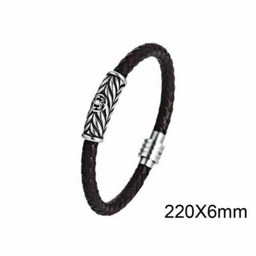 BC Wholesale Jewelry Fashion Leather Bracelet NO.#SJ6B167