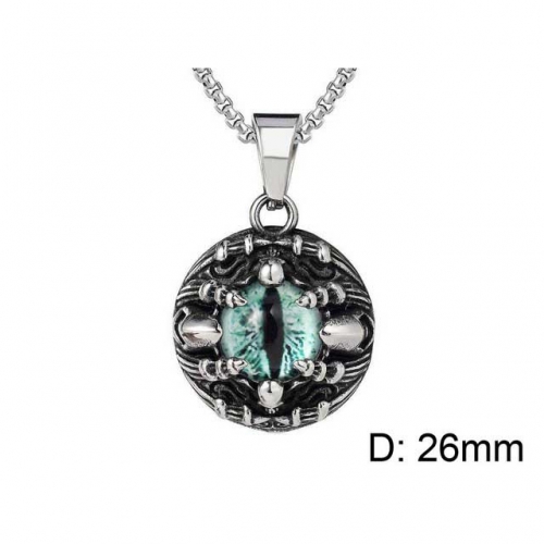 Wholesale Stainless Steel 316L Evil Eye Pendants Without Chain NO.#SJ15P028