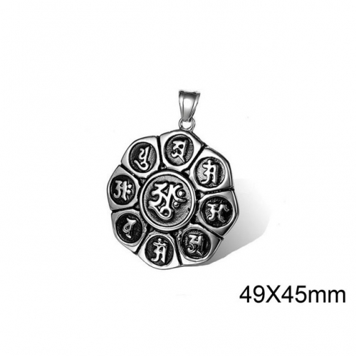 Wholesale Stainless Steel 316L Popular Pendants Without Chain NO.#SJ34P0019HHL