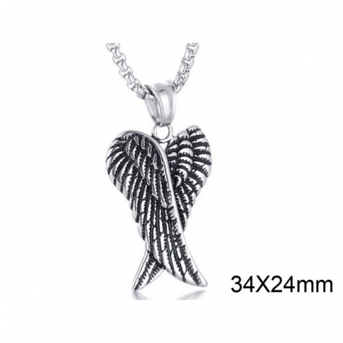 Wholesale Stainless Steel 316L Feather Pendants Without Chain NO.#SJ6P0102HJE