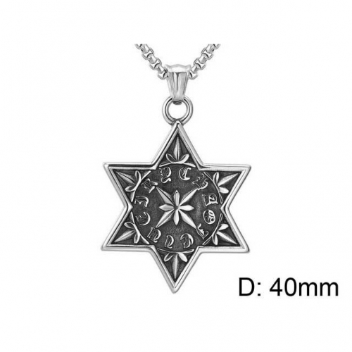 BC Wholesale Stainless Steel 316L Star Pendants Without Chain NO.#SJ15P035