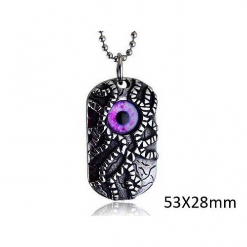 Wholesale Stainless Steel 316L Evil Eye Pendants Without Chain NO.#SJ33P003
