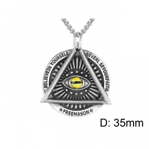 Wholesale Stainless Steel 316L Evil Eye Pendants Without Chain NO.#SJ15P023