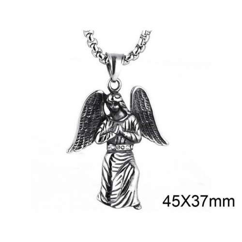 Wholesale Stainless Steel 316L Virgin Saints Pendants Without Chain NO.#SJ6P0183HHD