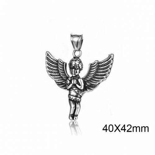 Wholesale Stainless Steel 316L Angel Pendant Without Chain NO.#SJ34P0170HEW