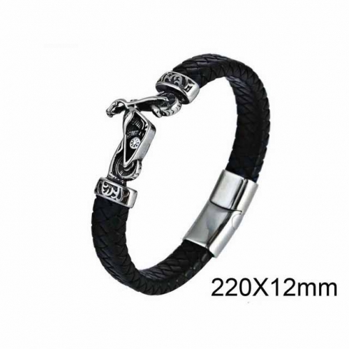 BC Wholesale Jewelry Fashion Leather Bracelet NO.#SJ6B120