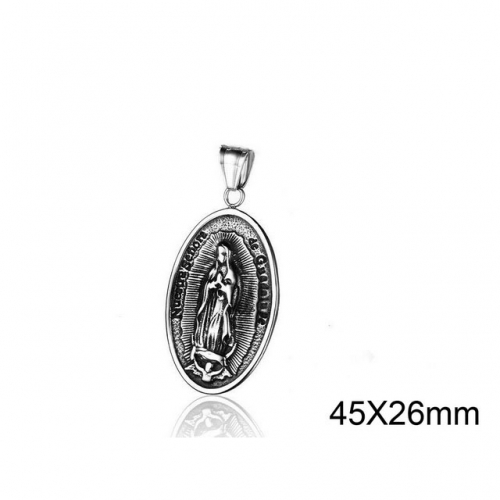 Wholesale Stainless Steel 316L Virgin Saints Pendants Without Chain NO.#SJ34P0045HSA