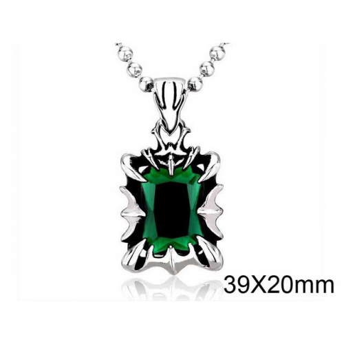 Wholesale Stainless Steel 316L CZ Pendants Without Chain NO.#SJ14P017