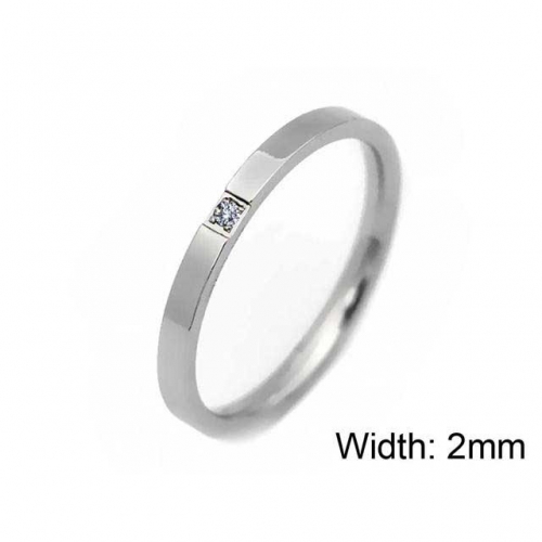 Wholesale Stainless Steel 316L Small Zircon Rings NO.#SJ25R041