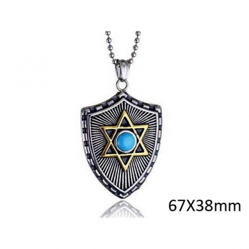 BC Wholesale Stainless Steel 316L Star Pendants Without Chain NO.#SJ33P019