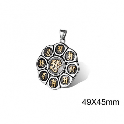 Wholesale Stainless Steel 316L Popular Pendants Without Chain NO.#SJ34P0020HJL