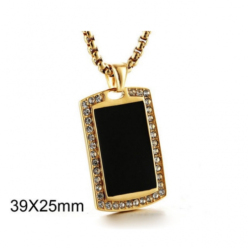 Wholesale Stainless Steel 316L CZ Pendants Without Chain NO.#SJ6P0078HMT