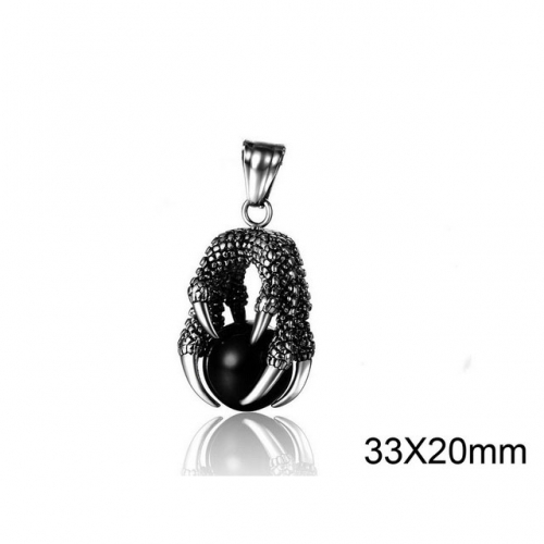 Wholesale Stainless Steel 316L CZ Pendants Without Chain NO.#SJ34P0011PS