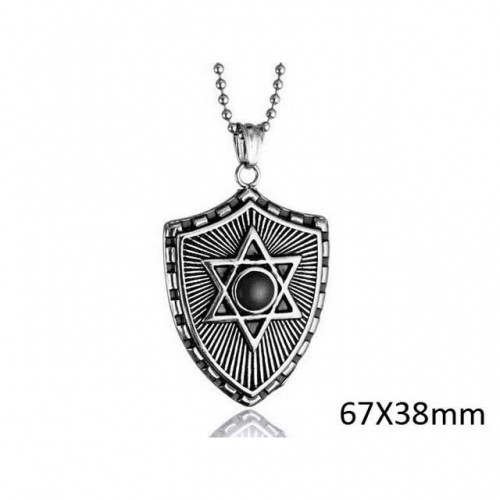 BC Wholesale Stainless Steel 316L Star Pendants Without Chain NO.#SJ33P022