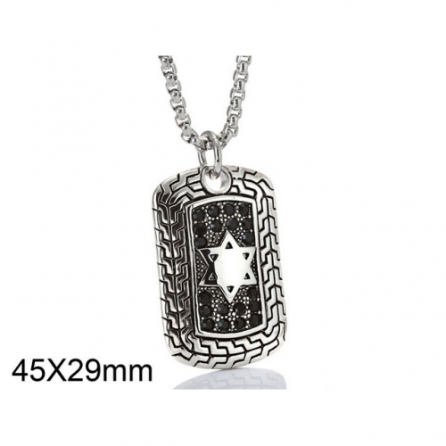 BC Wholesale Stainless Steel 316L Star Pendants Without Chain NO.#SJ6P0321HME
