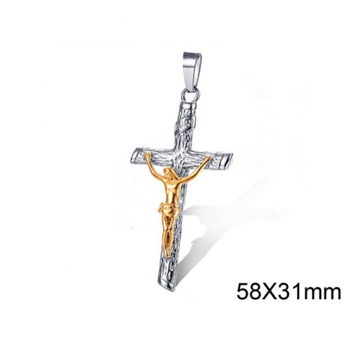 Wholesale Stainless Steel 316L Jesus Pendants Without Chain NO.#SJ34P0022HJQ