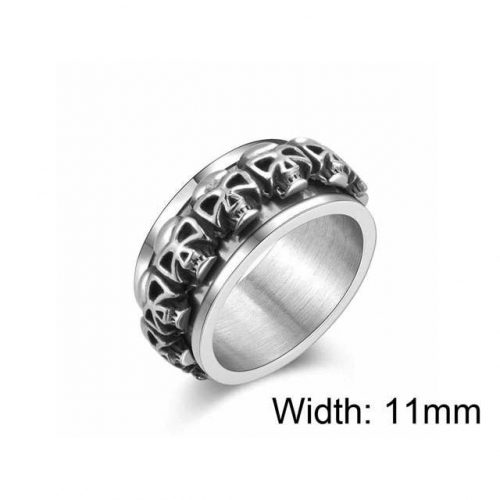 BC Wholesale Stainless Steel 316L Skull Rings NO.#SJ26R032