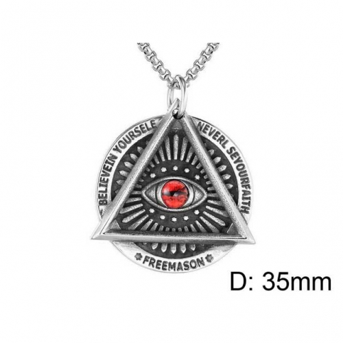 Wholesale Stainless Steel 316L Evil Eye Pendants Without Chain NO.#SJ15P021