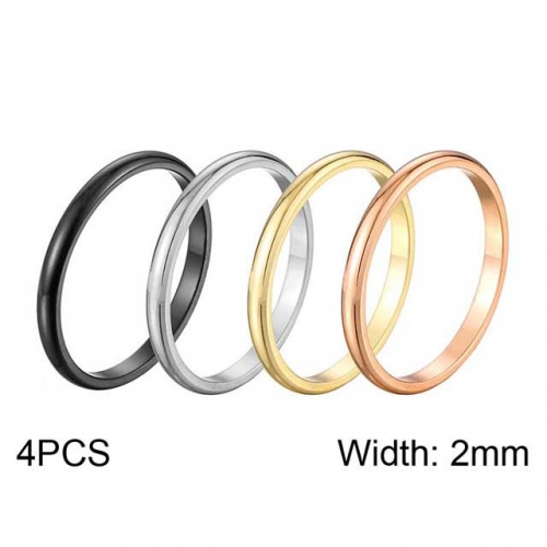 Wholesale Stainless Steel 316L Stack Ring Set NO.#SJ30R010