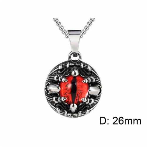 Wholesale Stainless Steel 316L Evil Eye Pendants Without Chain NO.#SJ15P029