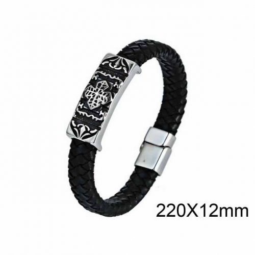 BC Wholesale Jewelry Fashion Leather Bracelet NO.#SJ6B132