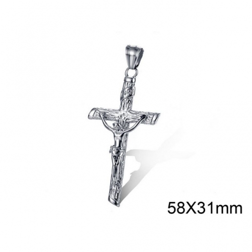 Wholesale Stainless Steel 316L Jesus Pendants Without Chain NO.#SJ34P0021HHS