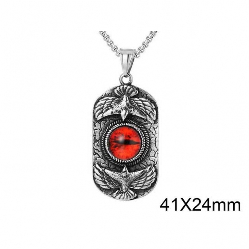 Wholesale Stainless Steel 316L Evil Eye Pendants Without Chain NO.#SJ15P061