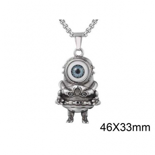 Wholesale Stainless Steel 316L Evil Eye Pendants Without Chain NO.#SJ15P006