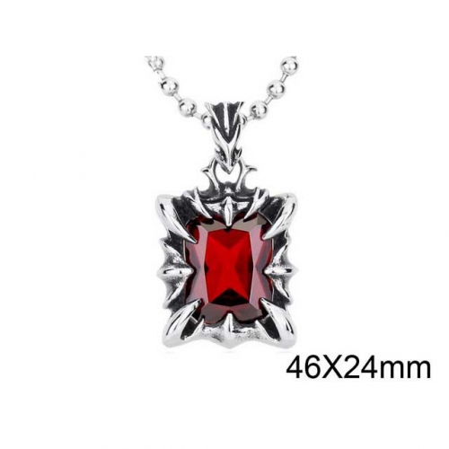 Wholesale Stainless Steel 316L CZ Pendants Without Chain NO.#SJ14P015