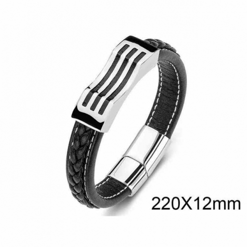 BC Wholesale Jewelry Fashion Leather Bracelet NO.#SJ35B132