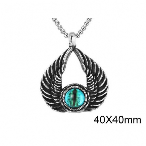 Wholesale Stainless Steel 316L Evil Eye Pendants Without Chain NO.#SJ15P064