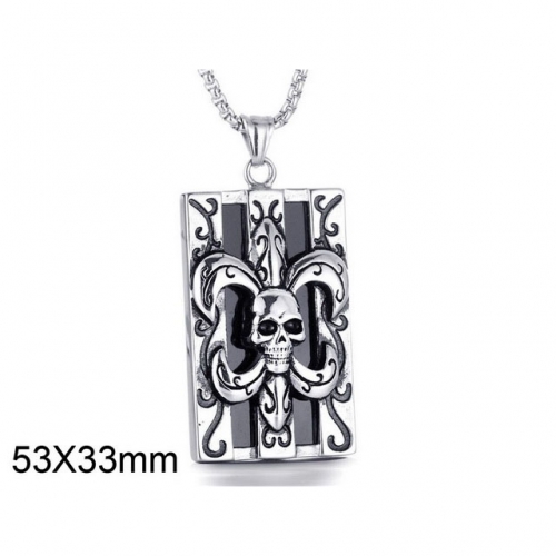 BC Wholesale Stainless Steel 316L Skull Pendants Without Chain NO.#SJ6P0180HLQ