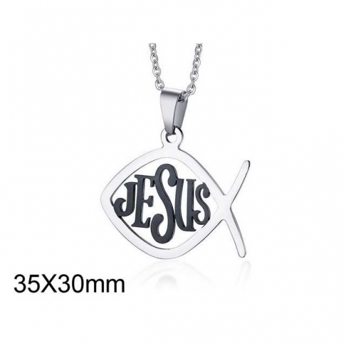 Wholesale Stainless Steel 316L Jesus Pendants Without Chain NO.#SJ11P012