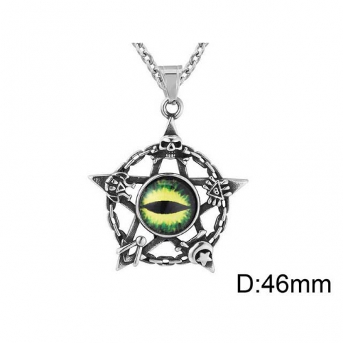 Wholesale Stainless Steel 316L Evil Eye Pendants Without Chain NO.#SJ15P053