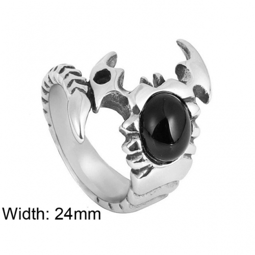 Wholesale Stainless Steel 316L Big CZ Rings NO.#SJ6R147