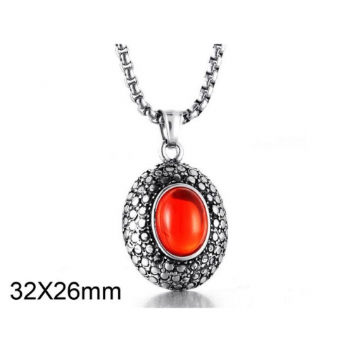 Wholesale Stainless Steel 316L CZ Pendants Without Chain NO.#SJ6P0290HPD