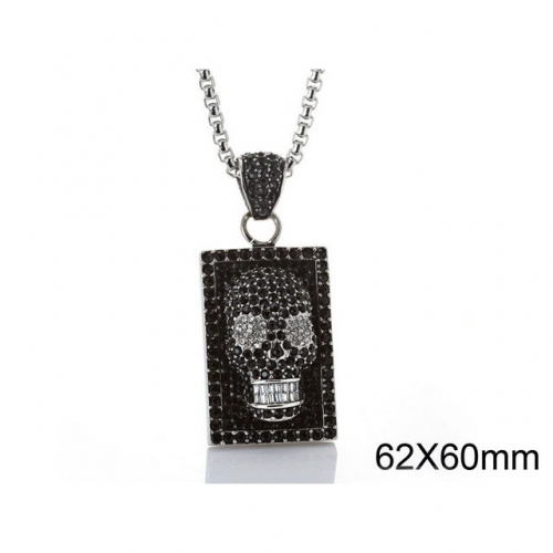 BC Wholesale Stainless Steel 316L Skull Pendants Without Chain NO.#SJ6P0077KLE