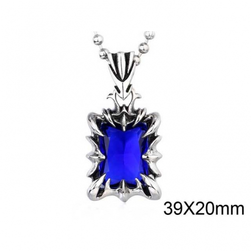 Wholesale Stainless Steel 316L CZ Pendants Without Chain NO.#SJ14P016